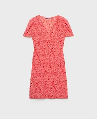 Mango Women's Printed Short Dress