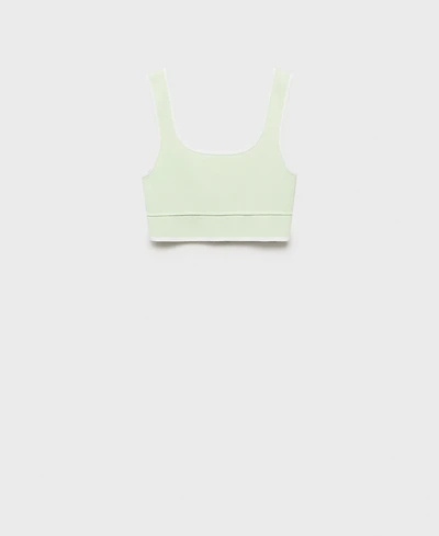 Mango Women's Contrasting Trim Knitted Top