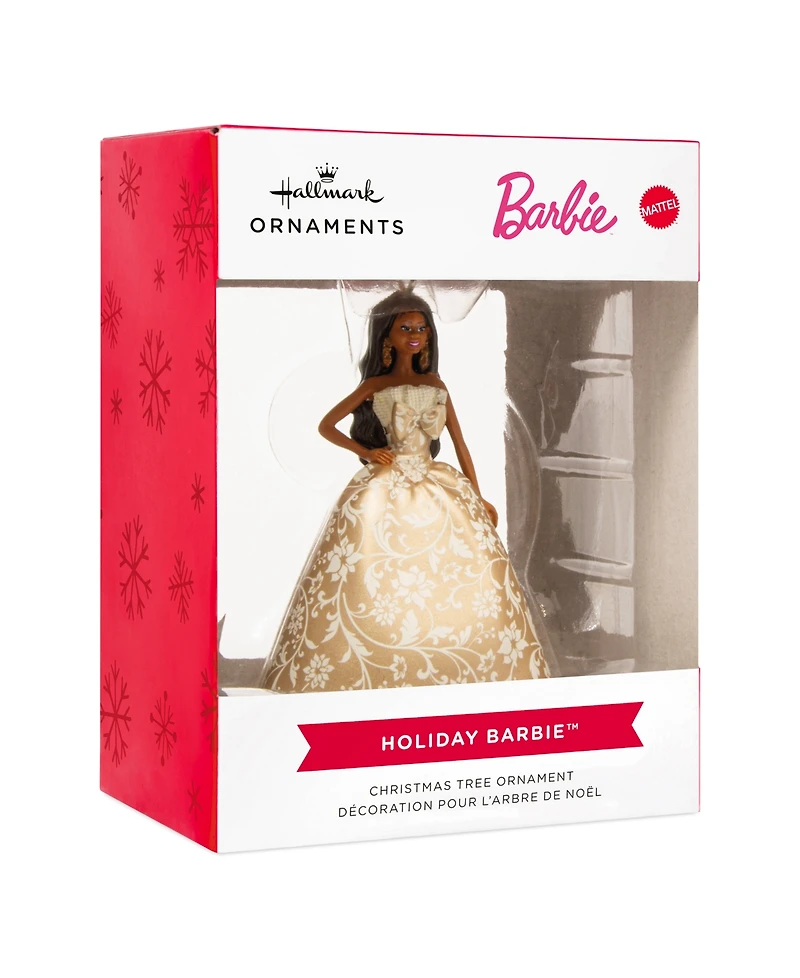 Hallmark Black Holiday Barbie 2025 Christmas Tree Ornament