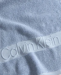 Calvin Klein Iconic Cotton Jacquard Bath Towel, 56" x 30"