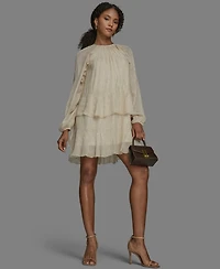 Bcbg Women's Long Sleeve Shift Dress