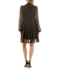 Taylor Women's Empire Waist Mini with Tie Dress