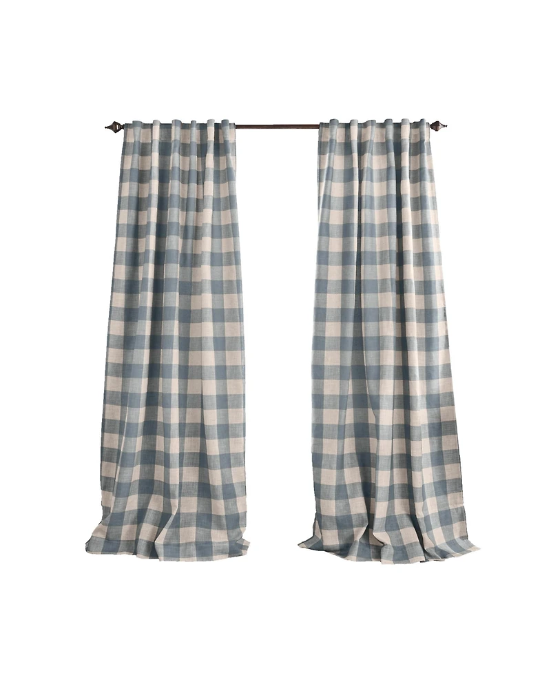 Elrene Home Fashions Grainger Buffalo Check Blackout Window Curtain