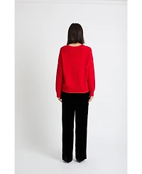 Chinti & Parker Women's Wool-Cashmere Tis The Season Sweater