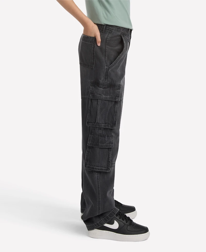 abercrombie kids Boys Baggy Denim Cargo Pants