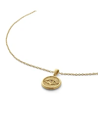 Vincero Women's Evil Eye Necklace in Sterling Silver with 15.5" Chain and Extender