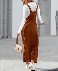 Cupshe Women's Jumpsuit Corduroy Wide-Leg Overalls