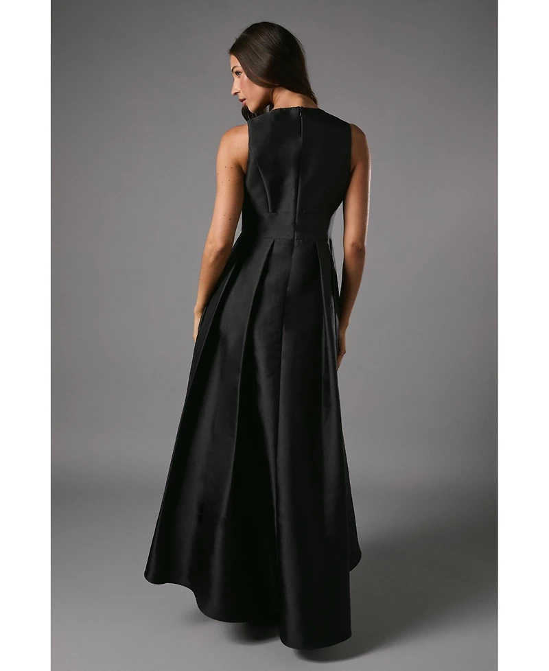 Coast Women's Sleeveless Plunge Waterfall Maxi Dress