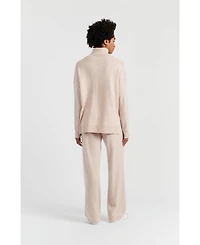 Chinti & Parker Women's Relaxed Roll Neck Wool Cashmere Sweater