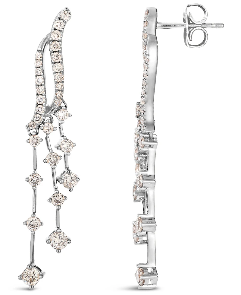 Le Vian Nude Diamond Dangling Drop Earrings (1 ct. t.w.) in 14k Rose Gold