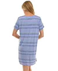 Roudelain Women's Short Sleeve Printed Sleepshirt