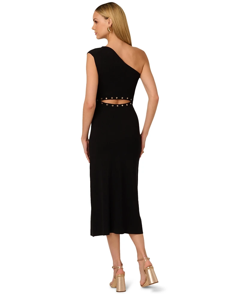 Adrianna Women's One Shoulder Knit Dress
