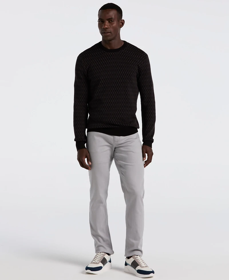 Perry Ellis Portfolio Men's Long Sleeve Crewneck T-Shirt