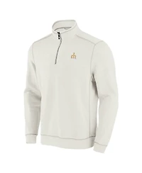 Tommy Bahama Men's Cream Seattle Mariners Sport Tobago Bay Tri-Blend Half-Zip Sweatshirt