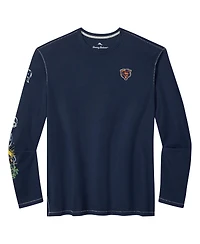 Tommy Bahama Men's Navy Chicago Bears Oasis Endzone Lux Long Sleeve T-Shirt