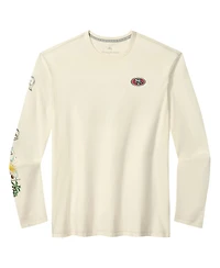 Tommy Bahama Men's Cream San Francisco 49ers Oasis Endzone Lux Long Sleeve T-Shirt