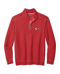 Tommy Bahama Men's Red Kansas City Chiefs Big Tall Montego Bay Half-Zip Pullover Sweatshirt