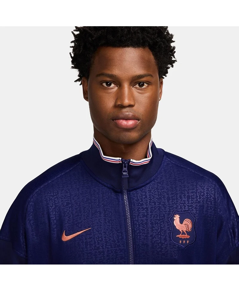 Nike Men's Blue France Women's National Team 2025 Academy Pro Performance Anthem Full-Zip Jacket