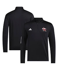 Adidas Men's Black Louisville Cardinals Strategy Half-Zip Golf Jacket