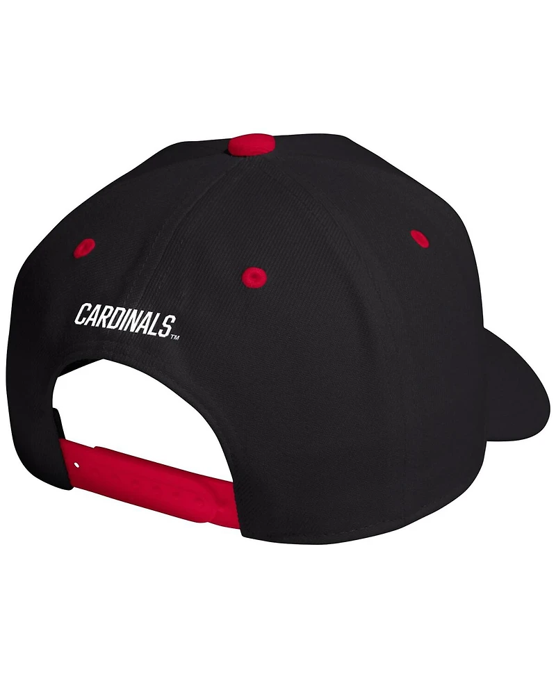 Adidas Men's and Women's Black Louisville Cardinals Throwback A-Frame Adjustable Hat