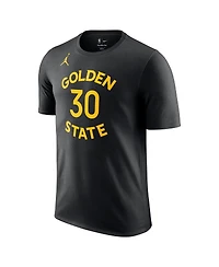 Jordan Men's Stephen Curry Black Golden State Warriors Statement Edition Name Number T-Shirt