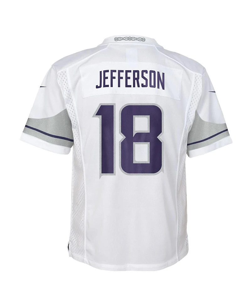 Nike Preschool Justin Jefferson White Minnesota Vikings Alternate Player Game Jersey