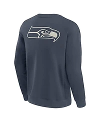 Fanatics Men's Navy Seattle Seahawks Elements Future Ground Lettering Pullover Sweatshirt