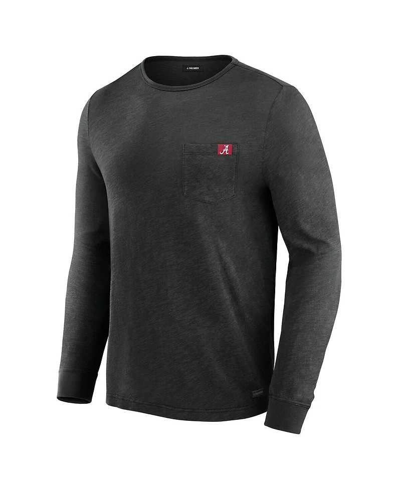 J. Palmer Men's Black Alabama Crimson Tide In-The-Pocket Long Sleeve T-Shirt