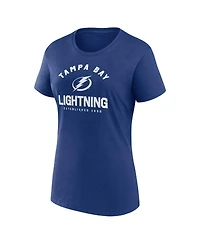 Logo Athletic Women's Blue Tampa Bay Lightning Unrivaled T-Shirt