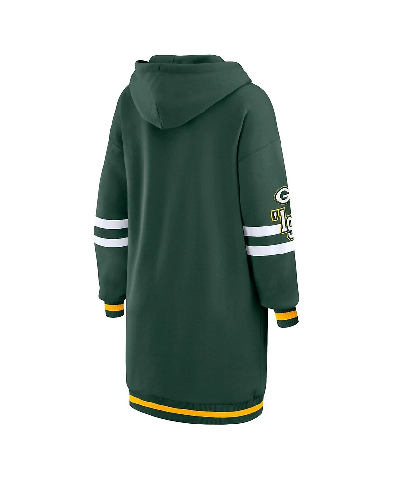 Wear by Erin Andrews Women's Green Bay Packers Hoodie Dress