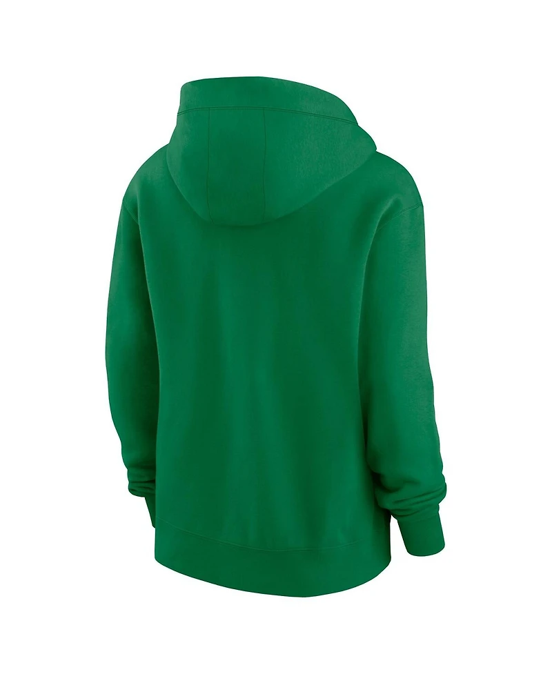 Nike Women's Kelly Green Philadelphia Eagles Phoenix Rewind Full-Zip Hoodie