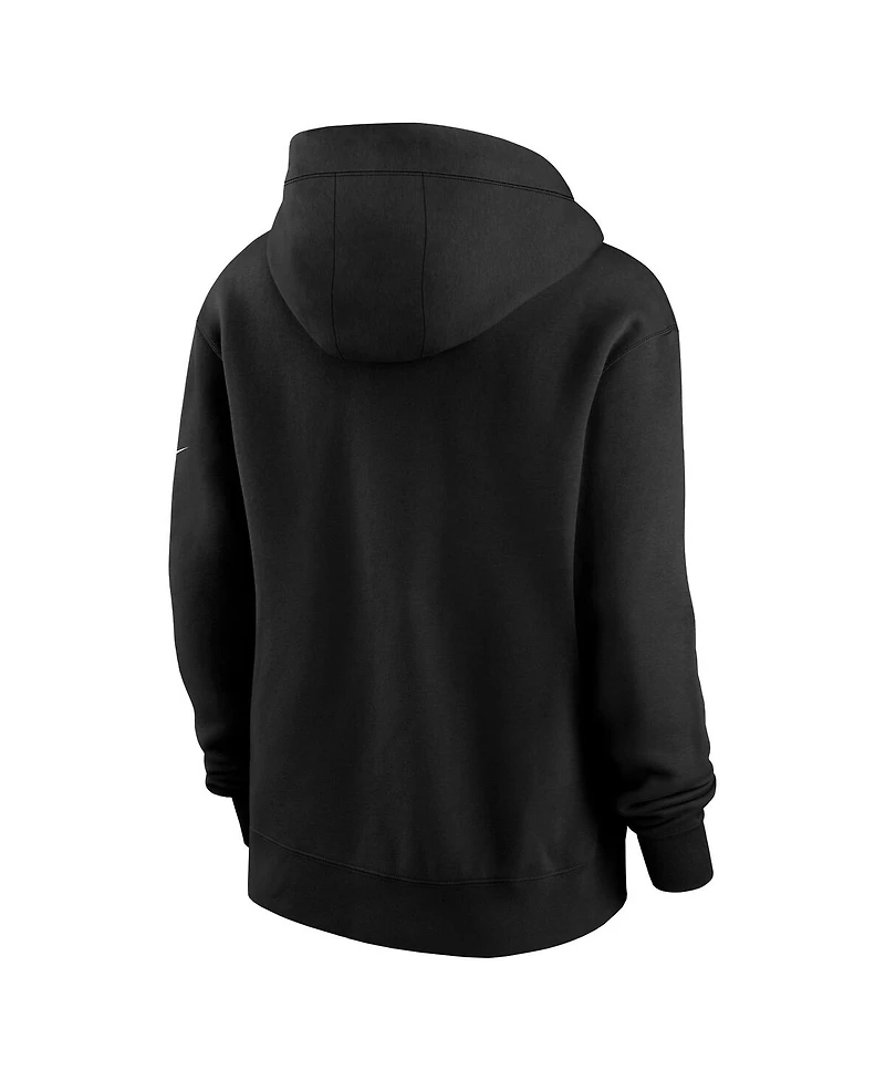 Nike Women's Black Las Vegas Raiders Phoenix Rewind Full-Zip Hoodie