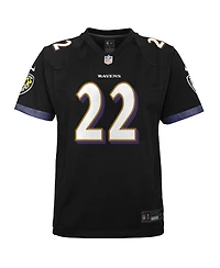 Nike Big Boys and Girls Derrick Henry Black Baltimore Ravens Team Game Jersey