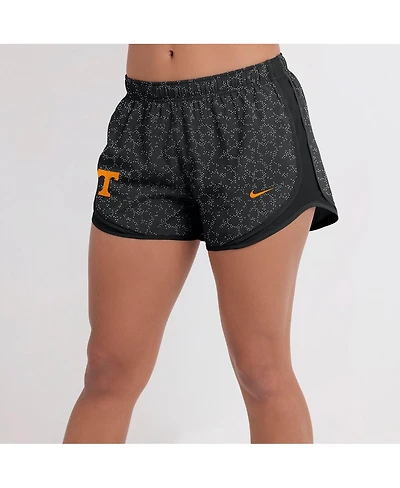 Nike Women's Black Tennessee Volunteers Tempo Pattern Dri-fit Shorts