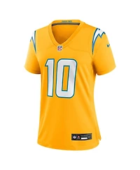 Nike Women's Justin Herbert Gold Los Angeles Chargers Alternate Charger Power Game Jersey