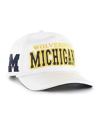 '47 Women's Brand White Michigan Wolverines Outspoken Hitch Adjustable Hat