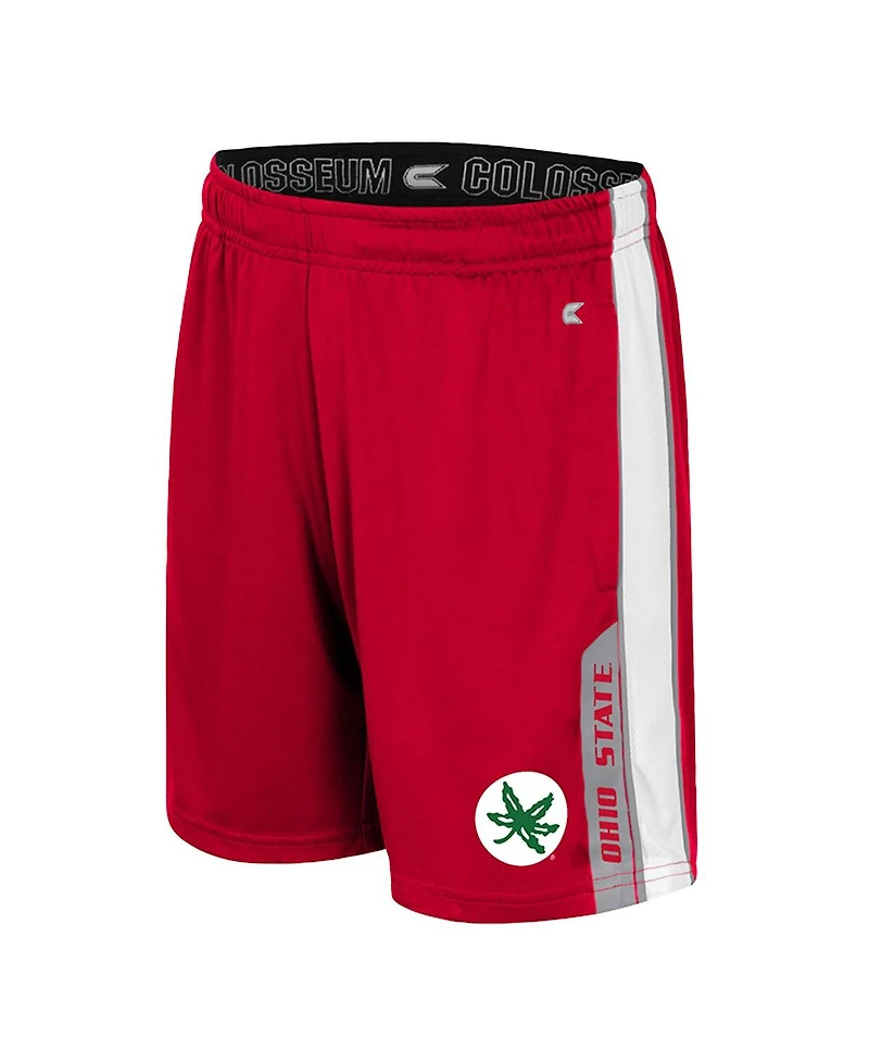 Colosseum Big Boys and Girls Scarlet Ohio State Buckeyes Gumbaldia Shorts