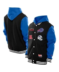 New Era Men's Black Buffalo Bills Full-Snap Fleece Hoodie Jacket