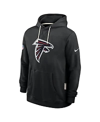 Nike Men's Black Atlanta Falcons Sideline Standard Issue Initial Home Dri-fit Hoodie