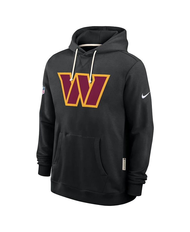 Nike Men's Black Washington Commanders Sideline Standard Issue Initial Home Dri-fit Hoodie
