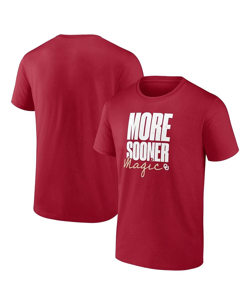 Logo Athletic Men's Crimson Oklahoma Sooners More Sooner Magic T-Shirt
