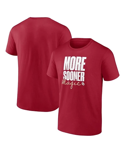 Logo Athletic Men's Crimson Oklahoma Sooners More Sooner Magic T-Shirt