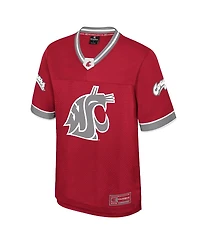 Colosseum Men's Crimson Washington State Cougars Nothing but the Hits Football Jersey