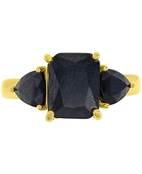Macy's Black Spinel Ring (3.82 ct.t.w.) Sterling Silver