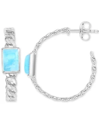 Macy's Opal (5 ct. t.w.) Earrings in Sterling Silver