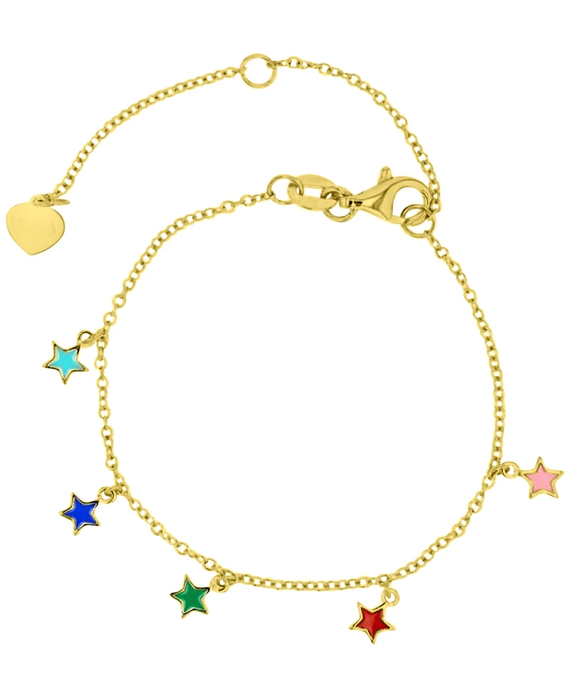 Macy's 2-Pc. Necklace and Bracelet Set in 14k Yellow Gold over Sterling Silver