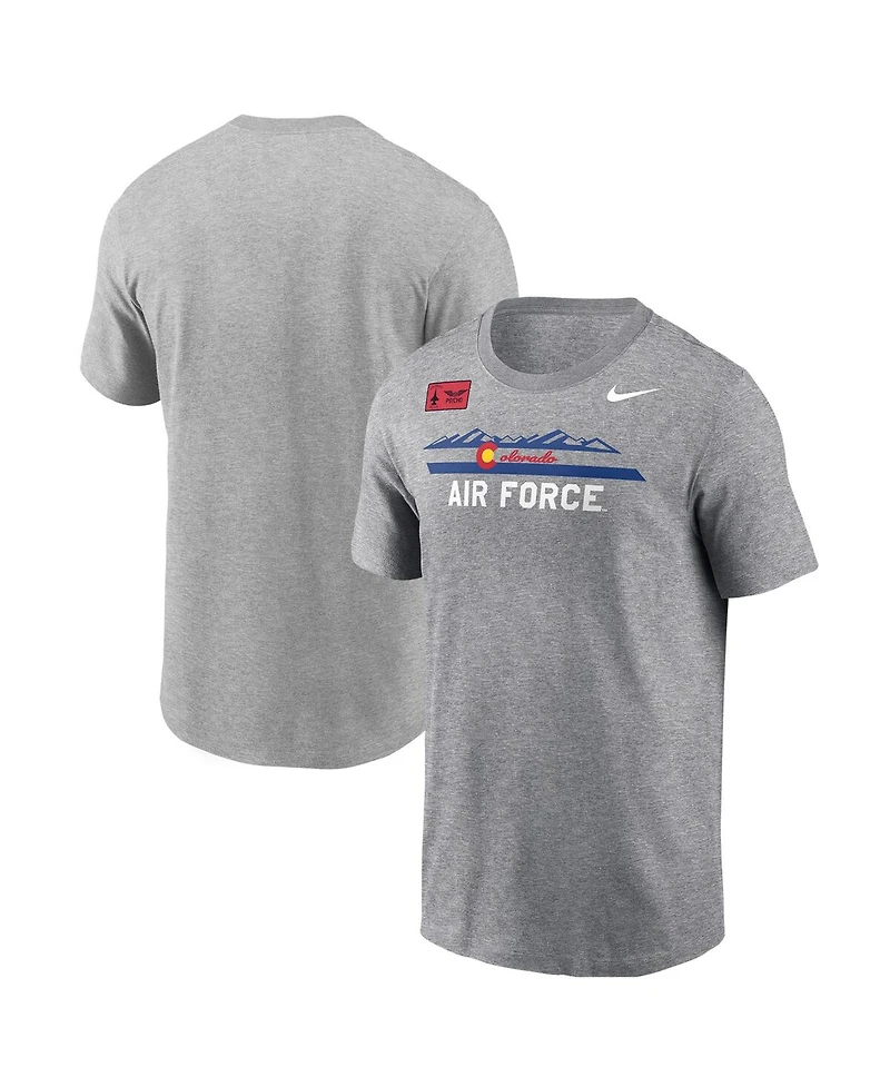 Nike Men's Gray Air Force Falcons Apls Fighting Falcon Collection Rivalry T-Shirt