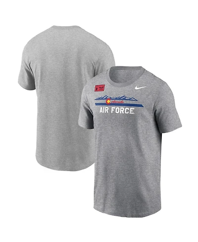 Nike Men's Gray Air Force Falcons Apls Fighting Falcon Collection Rivalry T-Shirt