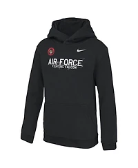 Nike Big Boys and Girls Black Air Force Falcons Apls Fighting Falcon Collection Club Fleece Hoodie