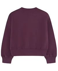 abercrombie kids Girls Multicolor Logo Crew Sweatshirt